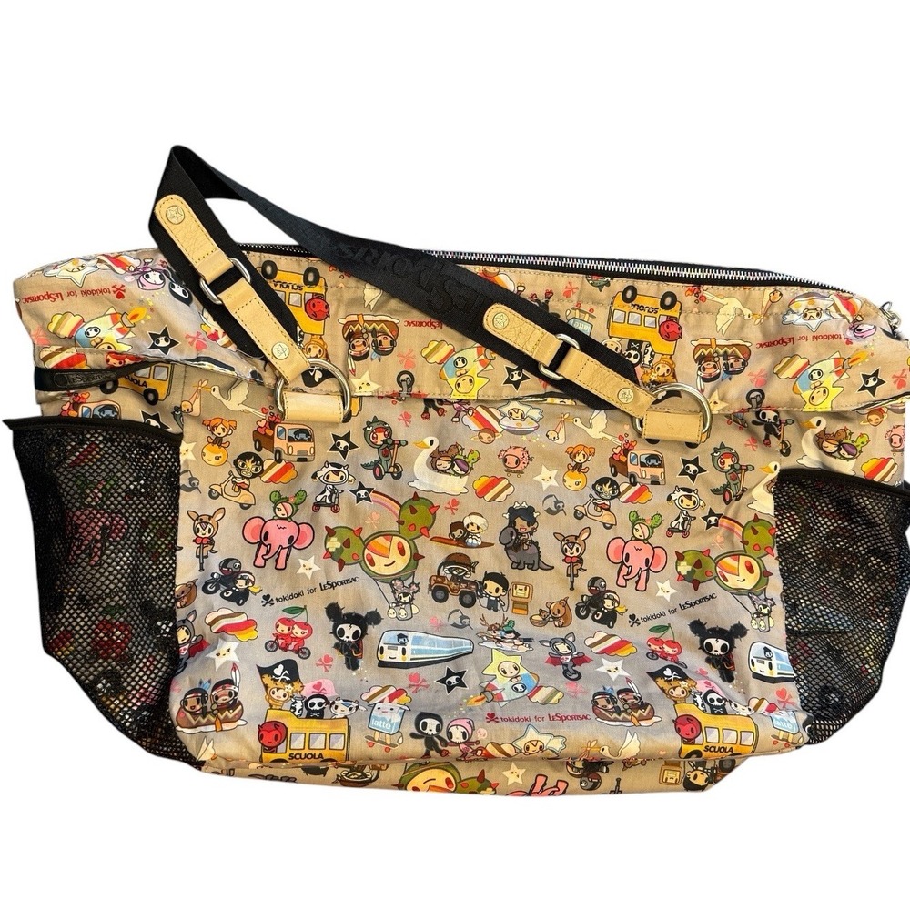 Tokidoki x LeSportsac Buon Viaggio Trasporto Women's Y2K Kawaii Rainbow Zip Tote
